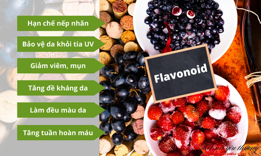 Một số loại flavonoid có khả năng làm sáng da và giúp làn da trở nên đều màu hơn