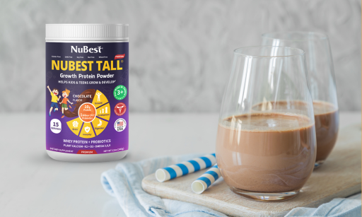Chỉ một ly sữa NuBest Tall hương Chocolate mang đến nhiều lợi ích cho sức khoẻ và chiều cao.